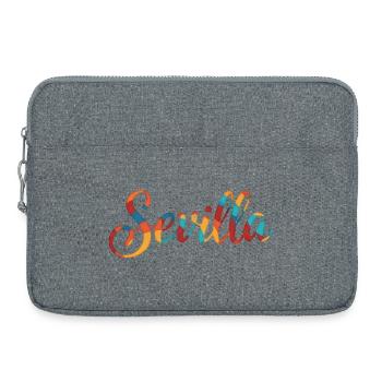 Sevilla Regenbogen Script - Laptoptasche 15" - Grau meliert - Vorne