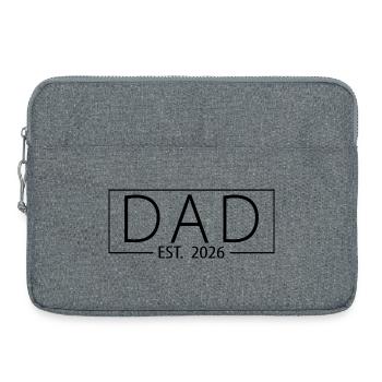 Père estimé en 2026 Attendez un bébé en 2026, Père en 2026 - Sacoche pour ordinateur portable 15 pouces - gris chiné - Devant