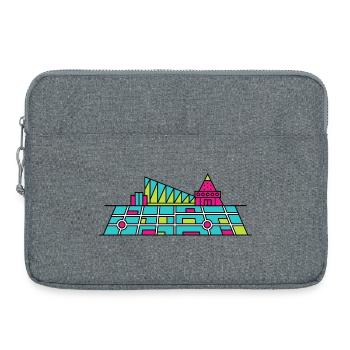 Orpheline urbain Xscape de Milton Keynes Modern Line Art - Sacoche pour ordinateur portable 15 pouces - gris chiné - Devant