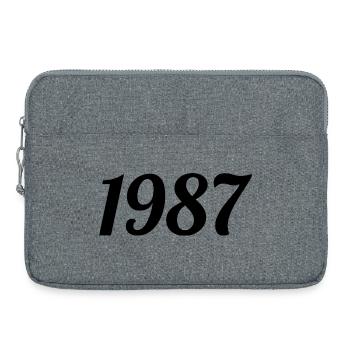 1987 - Sacoche pour ordinateur portable 15 pouces - gris chiné - Devant