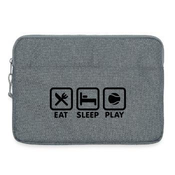 Eat Sleep Play Tennis - Sacoche pour ordinateur portable 15 pouces - gris chiné - Devant