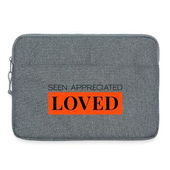 Lakes Appreciated Loved Two-Tone - Laptop bag 15" - heather grey - Front