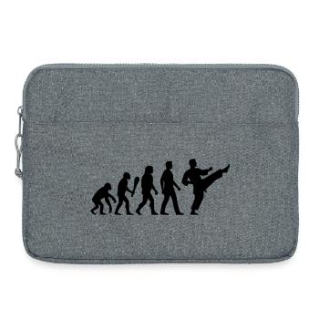 Karaté Évolution - Sacoche pour ordinateur portable 15 pouces - gris chiné - Devant