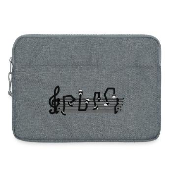 GIB DIE NOTE - Laptoptasche 15" - Grau meliert - Vorne