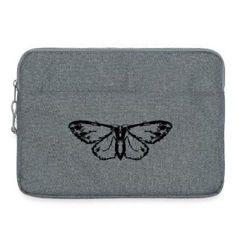 Nachtfalter / Schmetterling / Motte - Laptoptasche 15" - Grau meliert - Vorne