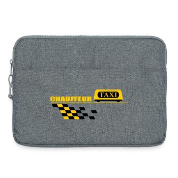 Chauffeur de taxi - Sacoche pour ordinateur portable 15 pouces - gris chiné - Devant
