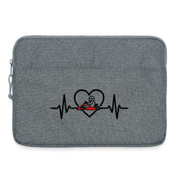 Herz Kart – Passion Racing - Laptop bag 15" - heather grey - Front