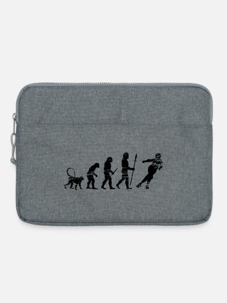 Entwicklung eines Rollschuhläufers - Laptoptasche 15" - Grau meliert