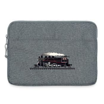 Graphique ferroviaire - Sacoche pour ordinateur portable 15 pouces - gris chiné - Devant