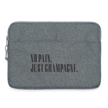 no pain. just... - Laptoptasche 15" - Grau meliert - Vorne