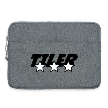 Carreleur *** pro carrelage pose précision métier  - Sacoche pour ordinateur portable 15 pouces - gris chiné - Devant