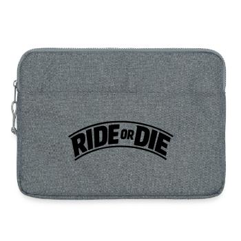 Ride or Die - Laptop bag 15" - heather grey - Front