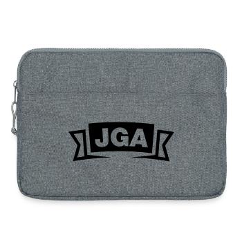 Emblème / Logo de l’enterrement de vie de garçon - Sacoche pour ordinateur portable 15 pouces - gris chiné - Devant