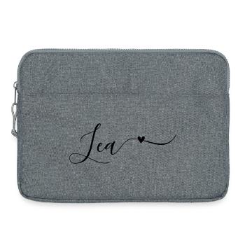 Lea Name First Name Decorative - Laptop bag 15" - heather grey - Front