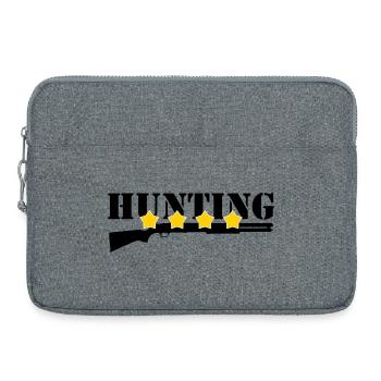 Jagd – Jäger - Laptoptasche 15" - Grau meliert - Vorne