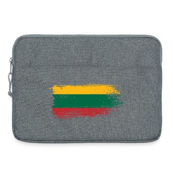 Drapeau Jaune Vert Rouge Pinceau - Sacoche pour ordinateur portable 15 pouces - gris chiné - Devant
