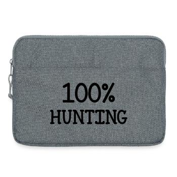 100% hunting - Laptop bag 15" - heather grey - Front