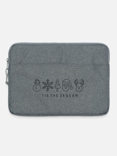 Winterurlaub Icons Set - Laptoptasche 15" - Grau meliert