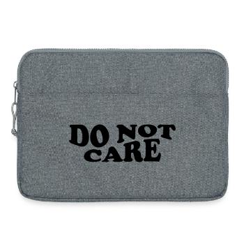 Ne m’en souciez pas – Design audacieux - Sacoche pour ordinateur portable 15 pouces - gris chiné - Devant