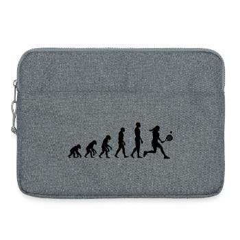 Padel Evolution, Vom Affen zur Padel Queen - Laptoptasche 15" - Grau meliert - Vorne