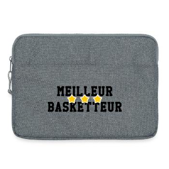 Bester Basketballspieler - Laptoptasche 15" - Grau meliert - Vorne