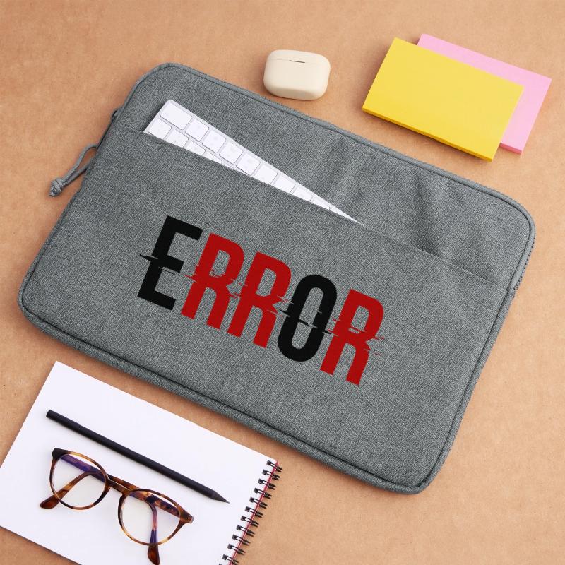 Error Glitch-Design Error Message Laptop bag 15"