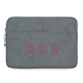 Dancing Bear Vintage Funny Design - Laptop bag 15" - heather grey - Front