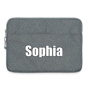 Sophia - (People's Name) - Laptop bag 15" - heather grey - Front