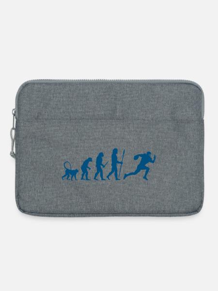 Entwicklung eines Fußballspielers - Laptoptasche 15" - Grau meliert