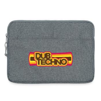 Dub Techno Retro Psychedelia - Laptop bag 15" - heather grey - Front