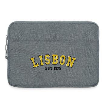 Lisbon Est. 1975 - Laptop bag 15" - heather grey - Front