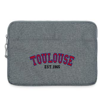 Toulouse Est. 1965 - Sacoche pour ordinateur portable 15 pouces - gris chiné - Devant