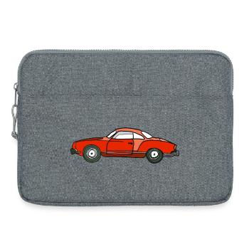Roter Oldtimer Seitenansicht - Laptoptasche 15" - Grau meliert - Vorne