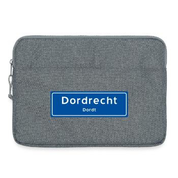 Dordrecht place name sign - Laptop bag 15" - heather grey - Front