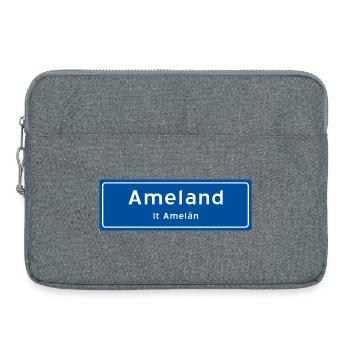 Ameland place name sign - Laptop bag 15" - heather grey - Front