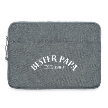Meilleure version Papa Est. Chemise homme des années 1980 - Sacoche pour ordinateur portable 15 pouces - gris chiné - Devant