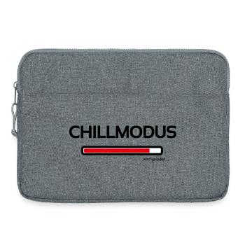 Chill mode - today we only rest - Laptop bag 15" - heather grey - Front