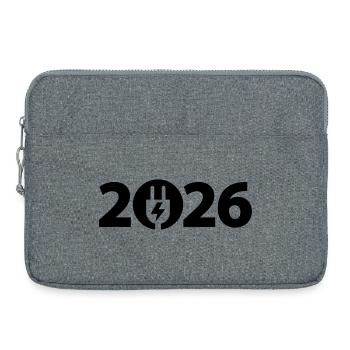 Elektriker 2026, Elektroniker 2026, Strom 2026 - Laptoptasche 15" - Grau meliert - Vorne