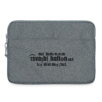Actes douteux - Sacoche pour ordinateur portable 15 pouces - gris chiné - Devant