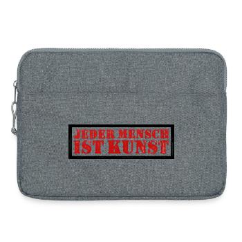STEMPEL Jeder Mensch ist Kunst - Laptoptasche 15" - Grau meliert - Vorne