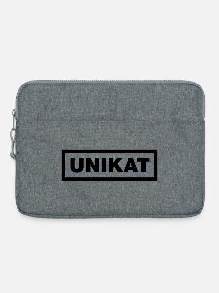Echtes Unikat - Laptoptasche 15" - Grau meliert