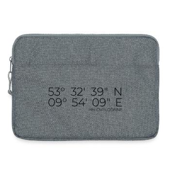 Coordonnées Övelgönne Hamburg - Sacoche pour ordinateur portable 15 pouces - gris chiné - Devant