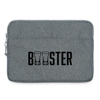 Booster d’alcool - Sacoche pour ordinateur portable 15 pouces - gris chiné - Devant