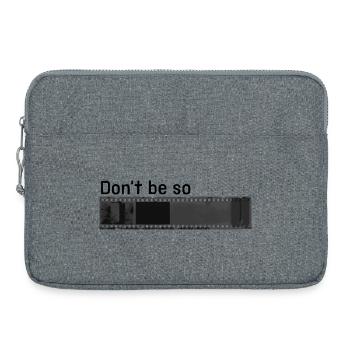 don´t be so negativ - Laptoptasche 15" - Grau meliert - Vorne