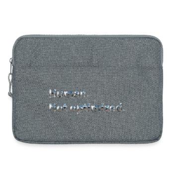 Human. Not optimized. - Laptoptasche 15" - Grau meliert - Vorne