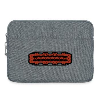 Offroad Sandblech 4x4 Matsch - Laptoptasche 15" - Grau meliert - Vorne