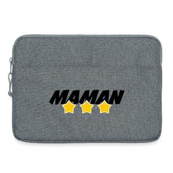 Maman d'Amour - Mother's Day - Laptop bag 15" - heather grey - Front