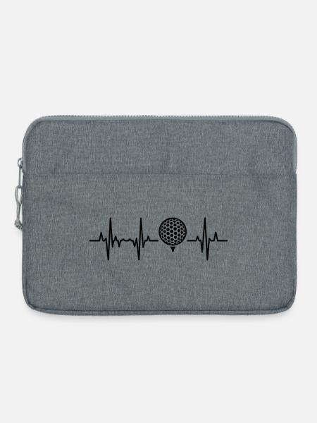 Golf Kardiogramm - Laptoptasche 15" - Grau meliert