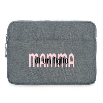 Mutter eines Kindes - Laptoptasche 15" - Grau meliert - Vorne