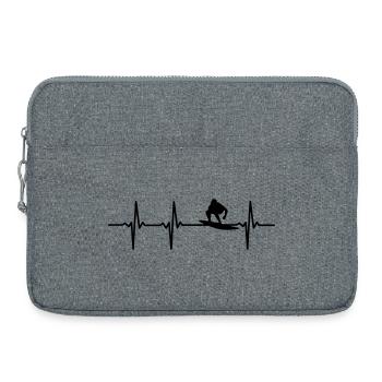 Surfer ECG - Laptop bag 15" - heather grey - Front